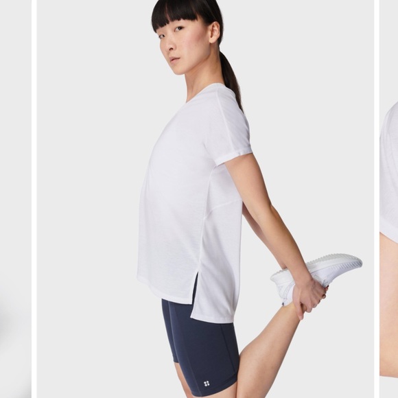 NWT Sweaty Betty boyfriend V neck workout tee - Picture 1 of 8